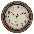 Retro Silent Non-Ticking Round Quartz Battery Operated Wall Clock 12 inch Bronze A525