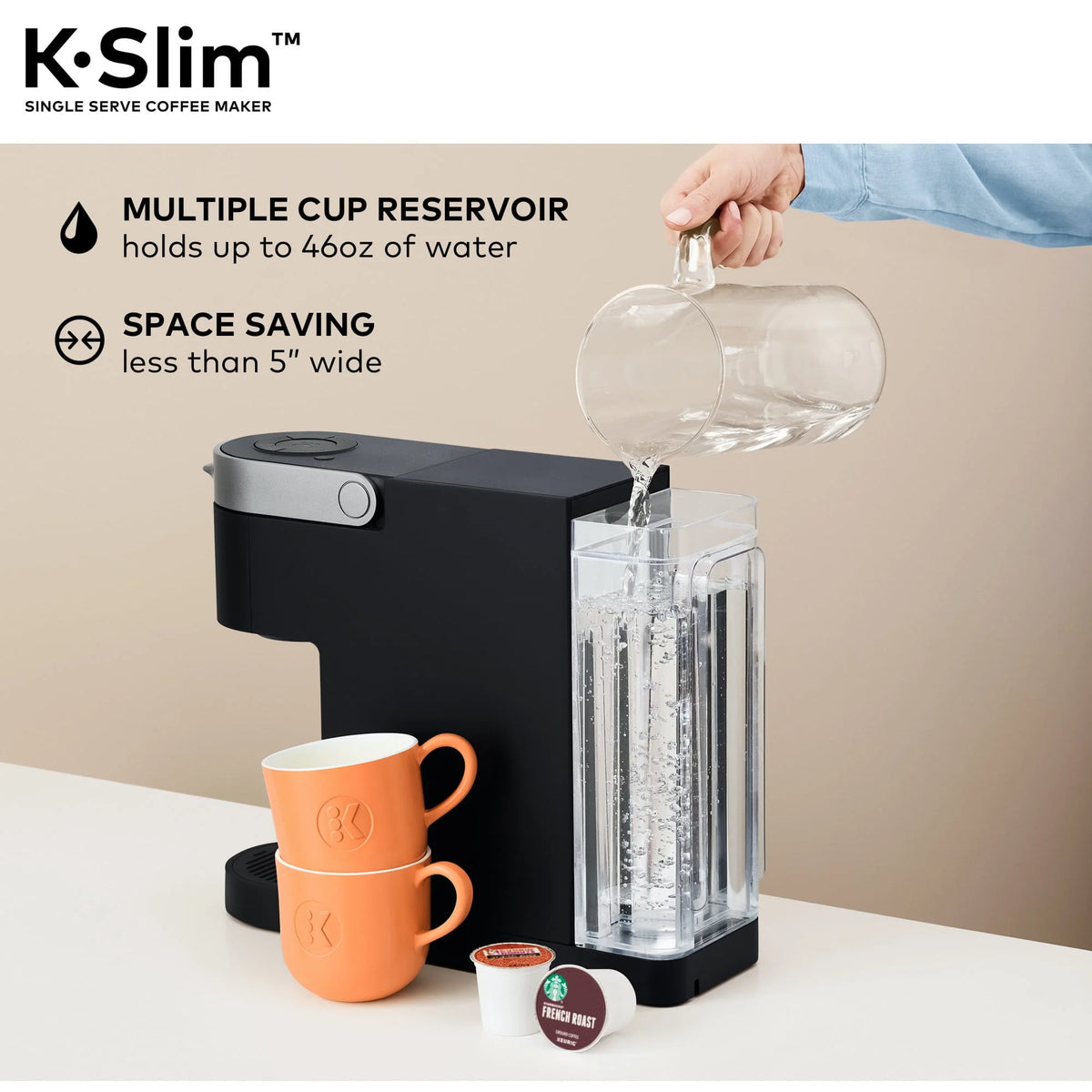 Black Single Serve K-Cup Pod Coffee Maker F64294