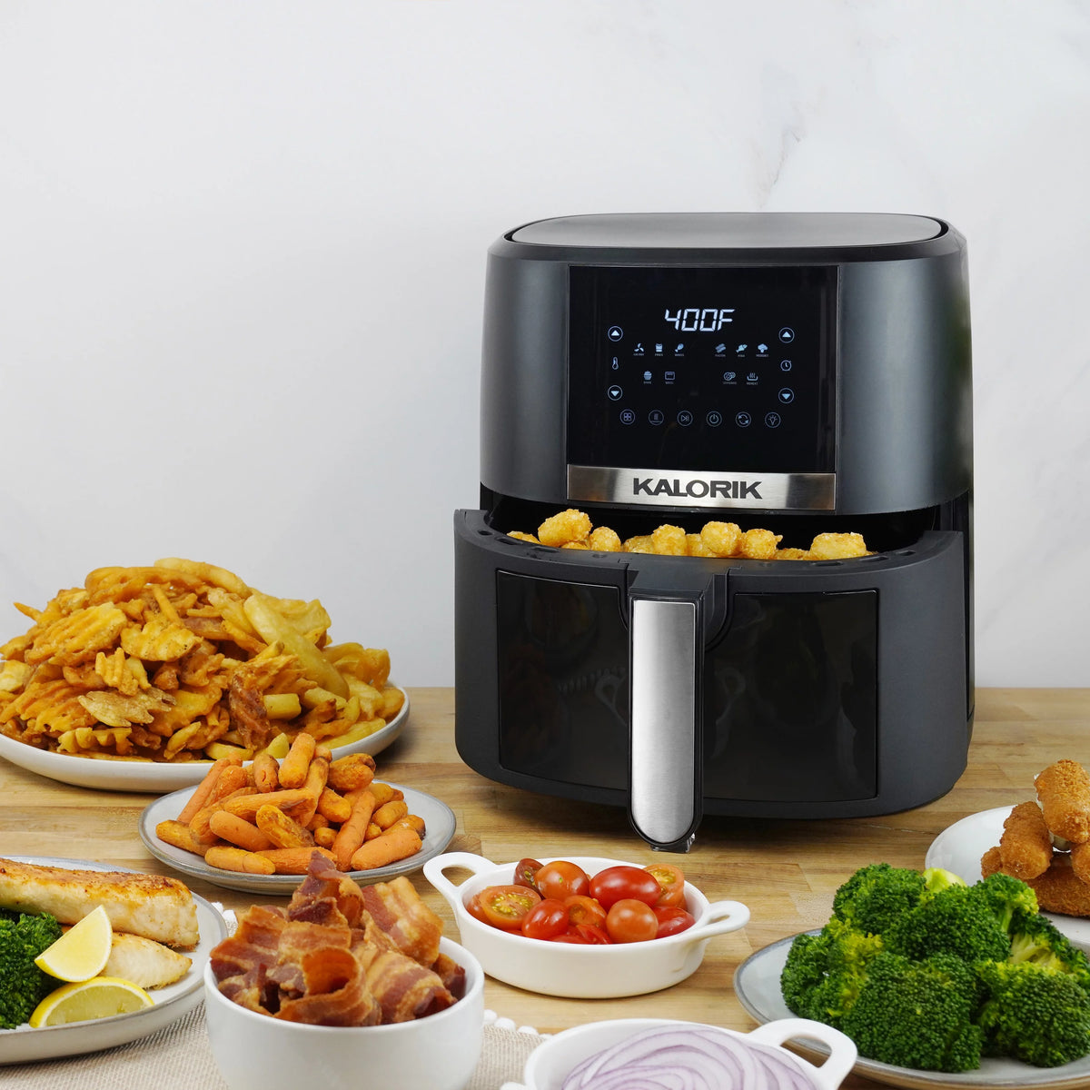 5 Quart Digital Air Fryer with Viewing Window, Black A843881