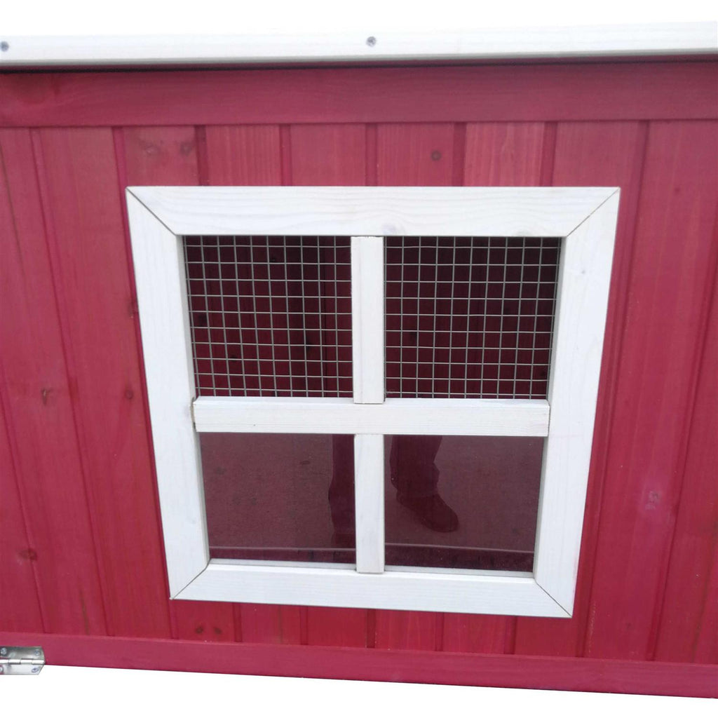 87 inch Wood Chicken Coop Hen House Run Nesting Box Y545