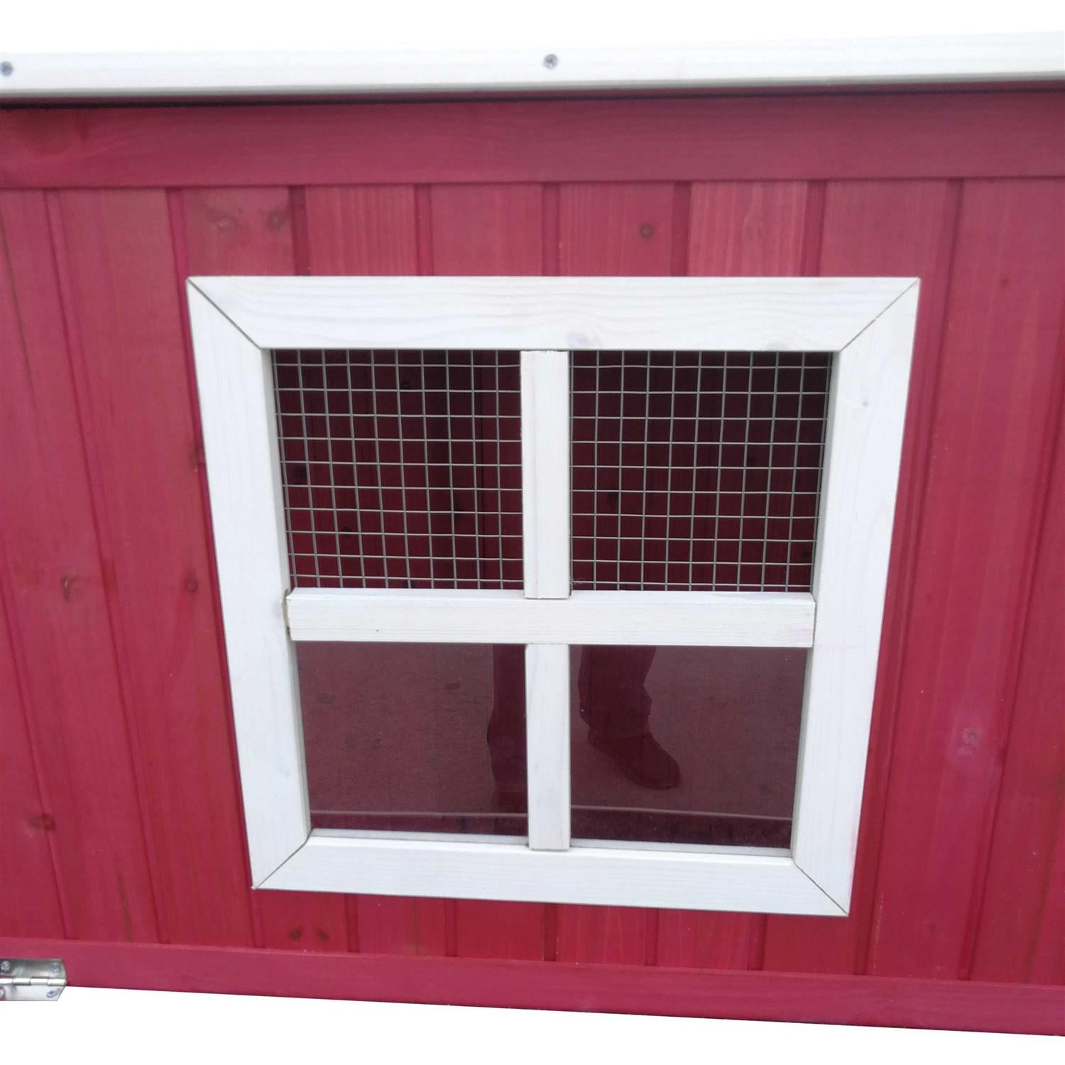 87 inch Wood Chicken Coop Hen House Run Nesting Box Y545