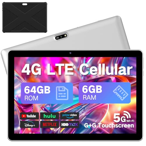10.1 inch 4G LTE Tablet with SIM Card Slot, 64GB Storage Q731
