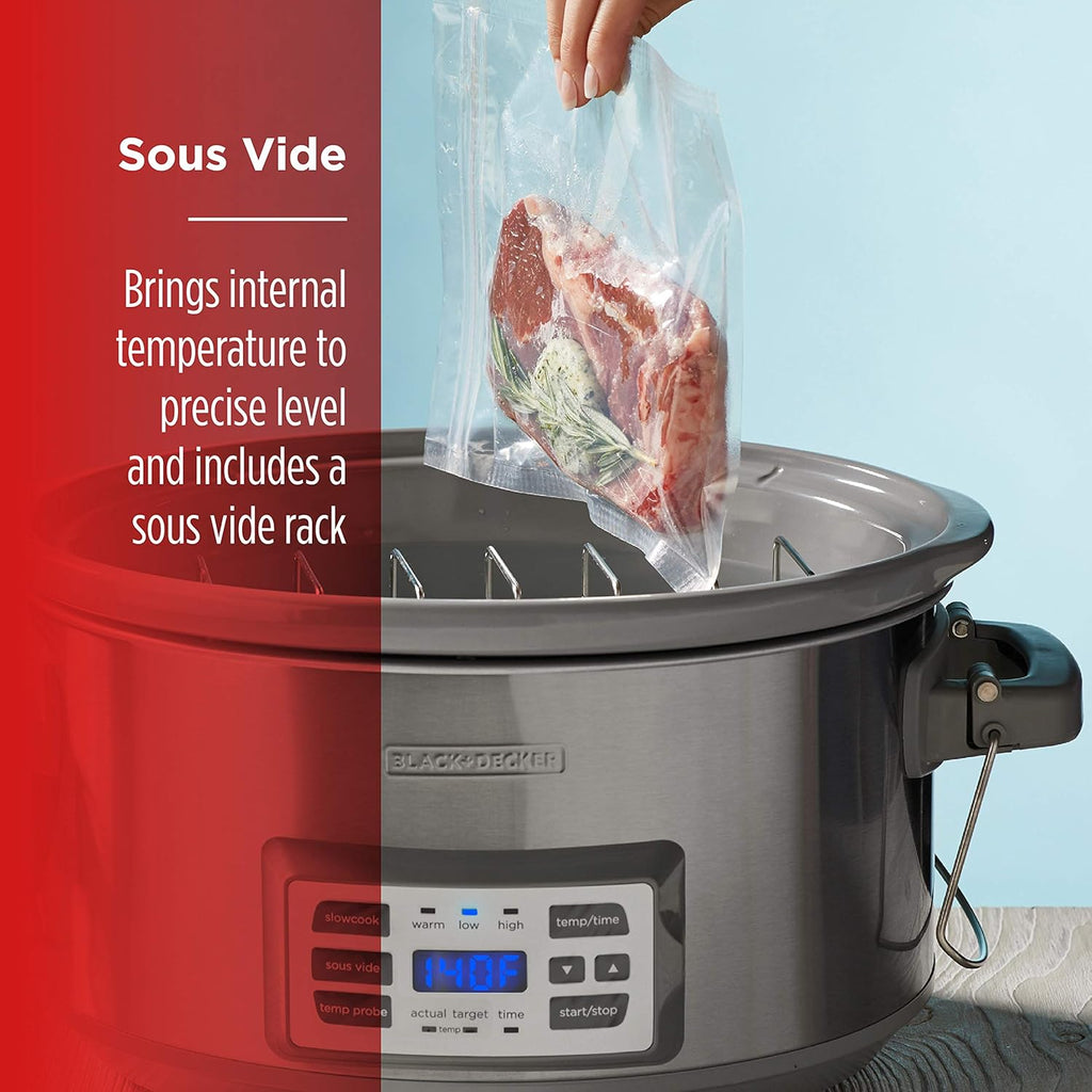 7-Quart Digital Slow Cooker with Locking Lid F324351