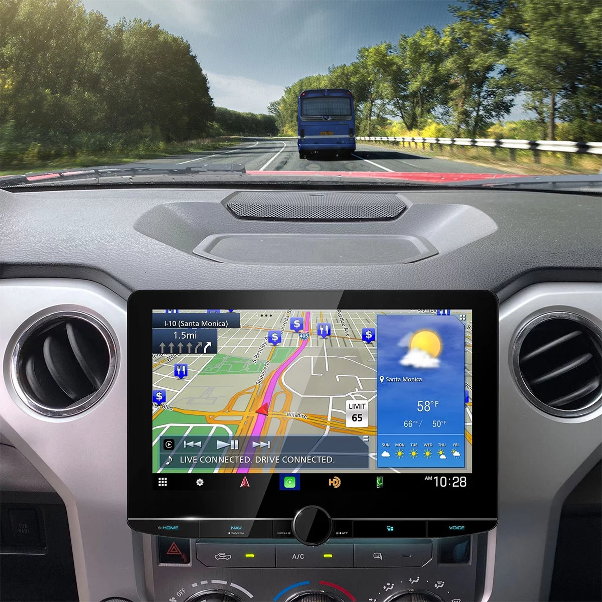 10.1" High Definition Navigation Car Stereo Receiver with Capacitive Touch Panel D676