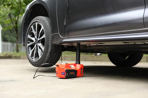 5 Ton 12V Hydraulic Floor Jack with Integrated Tire Pump H351266