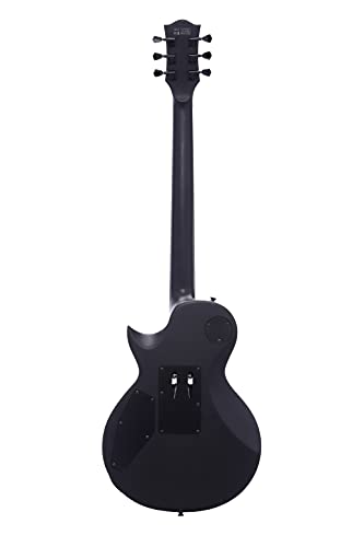 Satin Black Solid Body Electric Guitar with Floyd Rose Tremolo F441825