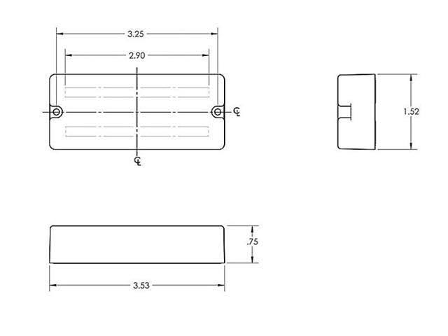 4 String Passive Bass Pickup Set J141