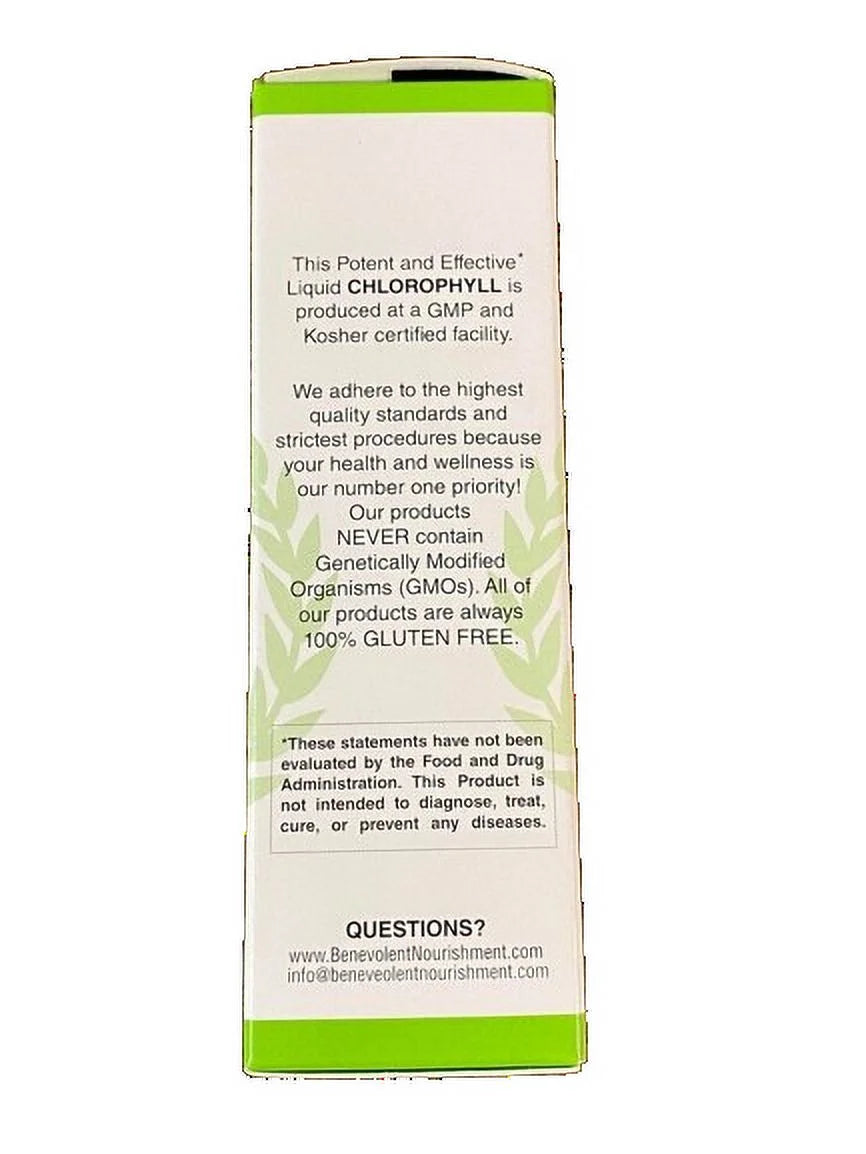 2 Fl oz Liquid Chlorophyll Herbal Supplement Q228