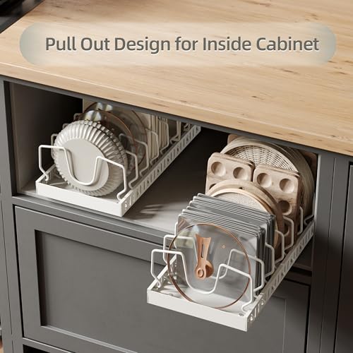 Pots and Pans Organizer with 8 Dividers Q777