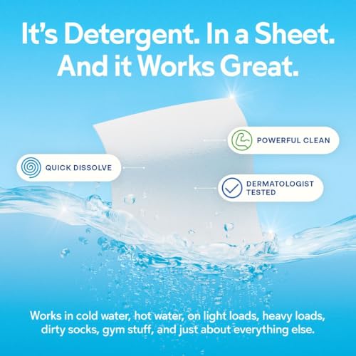 Fresh Scent Laundry Detergent Sheets 60 Loads 30 Sheets M973