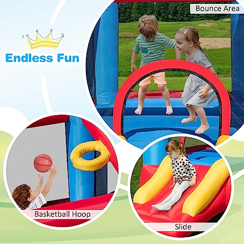 Inflatable Bounce House with Carry Bag, Repair Kit E156