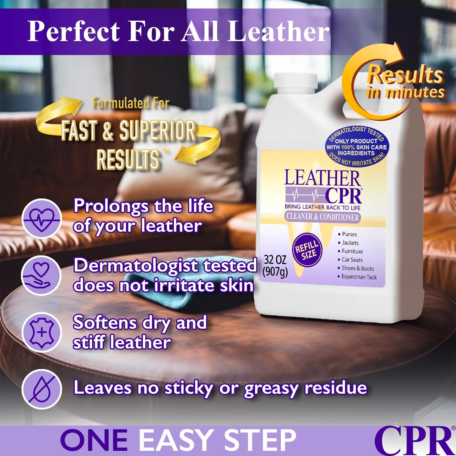 2-in-1 Leather Cleaner & Conditioner (32oz) I9836