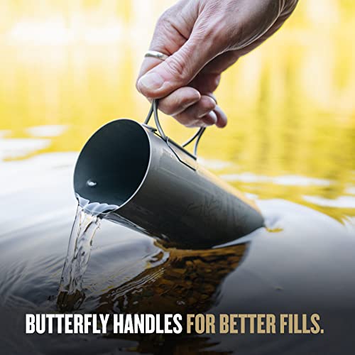 16.9 oz Titanium Water Purifier Filter Bottle I3804