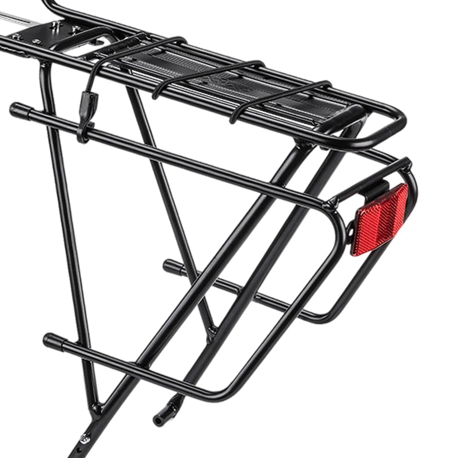 Black Durable Bike Cargo Rear Rack with Reflector O915888