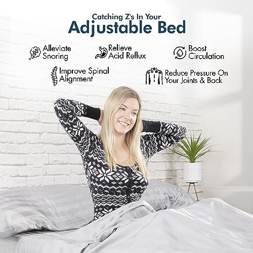 Split King Adjustable Bed Frame with Cooling Gel Mattress M81935