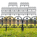 Black Plastic Garden Fence 13 inch High 10 Pack E811