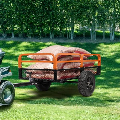 Heavy Duty Steel Dump Cart 1600LB Capacity with Dual Dumping Modes F23510