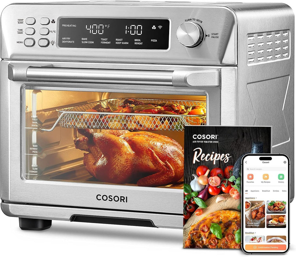 12-in-1 Convection Air Fryer Toaster Oven with Basket Accessories N6673