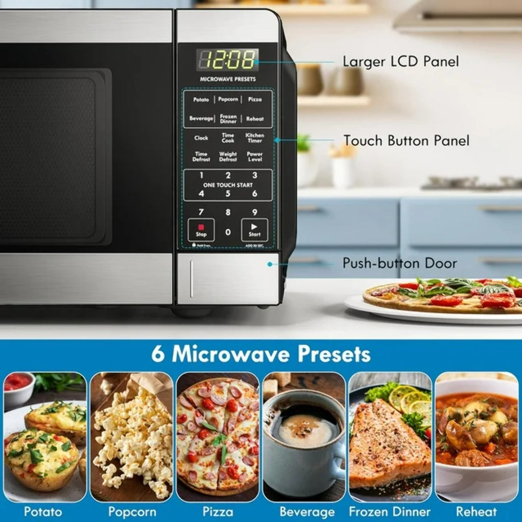 700 Watt .7 Cu Ft Stainless Steel Countertop Microwave C820