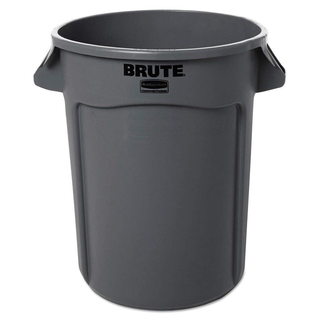 32 gallon Gray Commercial-Grade Trash Can R288