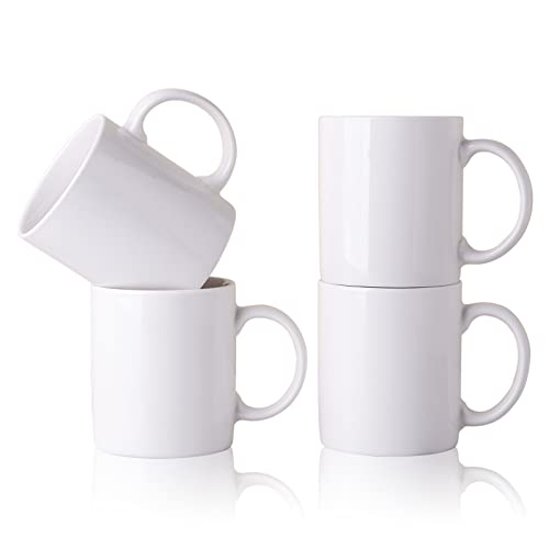 12 OZ White Ceramic Sublimation Mugs Set of 4 Y271507