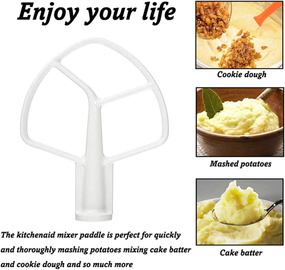 Stand Mixer Flat Beater Blade Paddle Attachment 5-QT Coated Flat Beater Q307