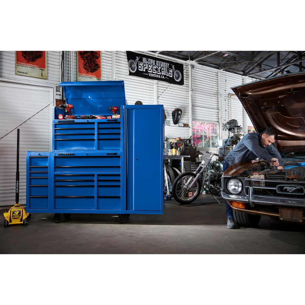 42 in. x 22 in. Blue Roll Cab V179