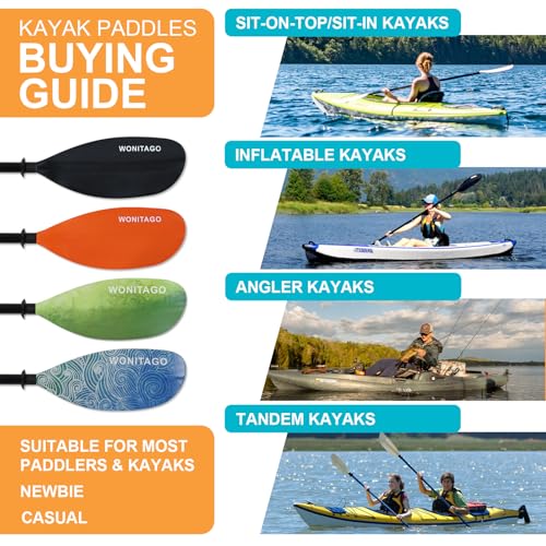 Adjustable Kayak Paddles with Alloy Shaft and PP Blade I946