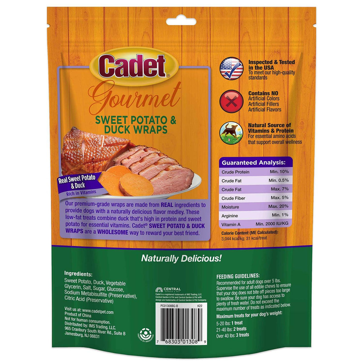 Sweet Potato & Duck Wraps Dog Treats F4609
