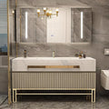 44" Freestanding Bathroom Vanity with Sink and LED Mirror Z1029