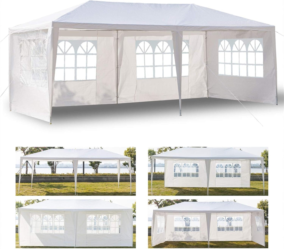10'x20' Outdoor Canopy Tent with Sidewalls E46600
