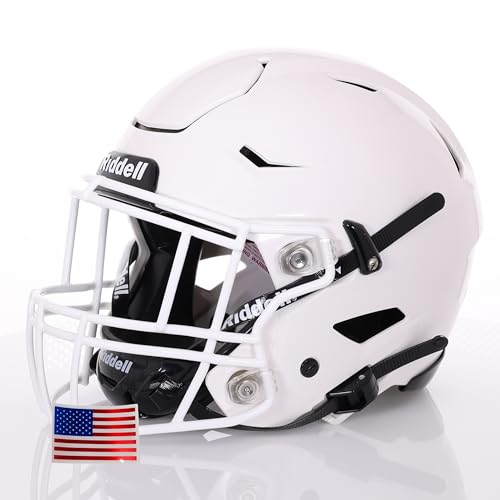 Adult Football Helmet with White Facemask A233