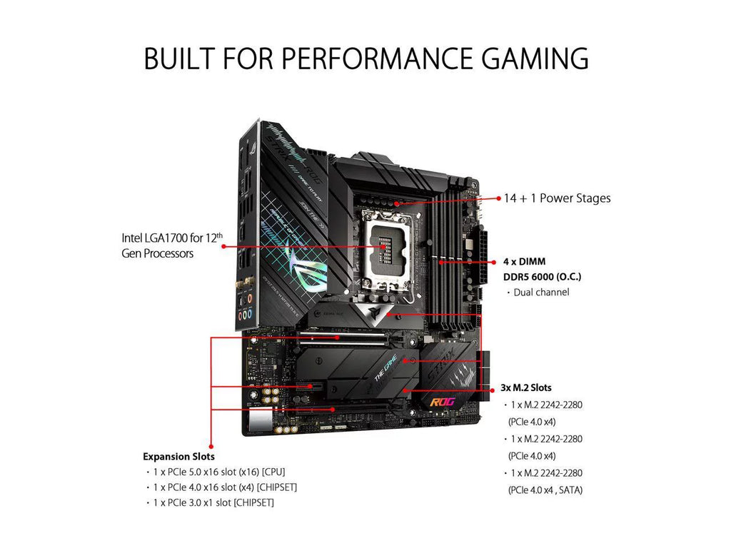 Micro ATX gaming motherboard with WiFi 6E, PCIe 5.0, DDR5, 2.5 Gb LAN, Bluetooth v5.2, Thunderbolt 4, 3x M.2 NVMe SSD B4139