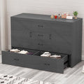 Queen Size Solid Wood Murphy Bed with Foam Mattress and 2 Storage Drawers R108855