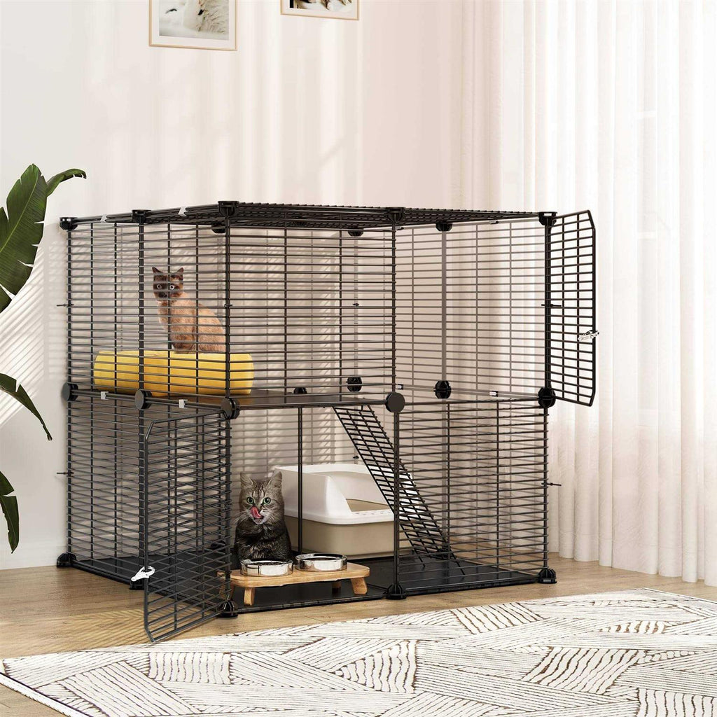 2 Tier Metal Cat Cage V12316