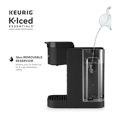 White Single-Serve K-Cup Pod Coffee Maker with 36oz Removable Reservoir O565711