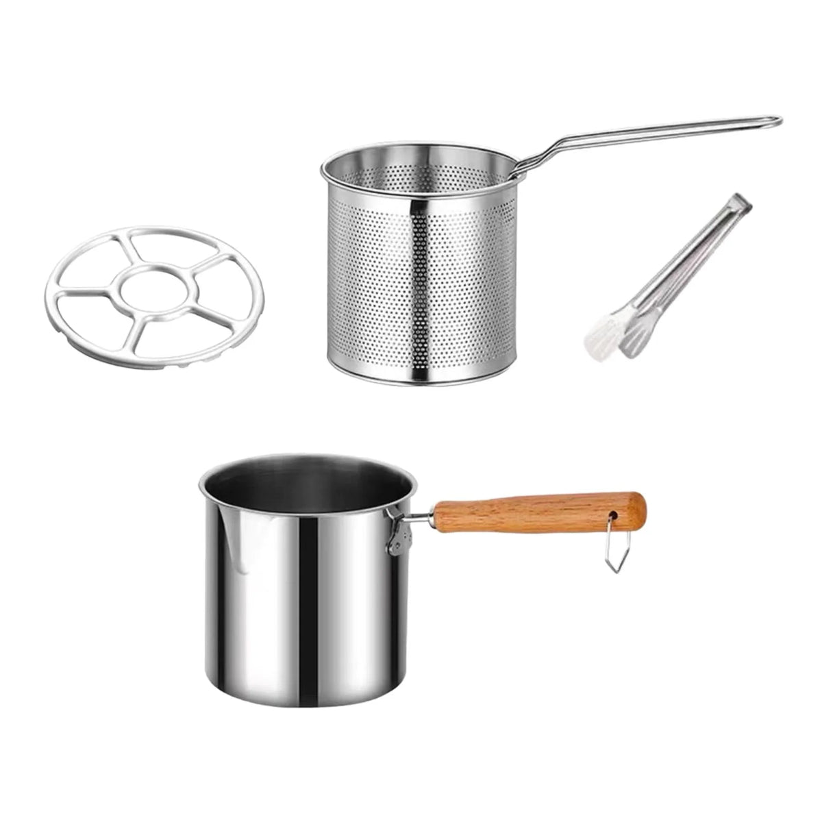 Deep Frying Pot with Strainer Basket with Handle L848710