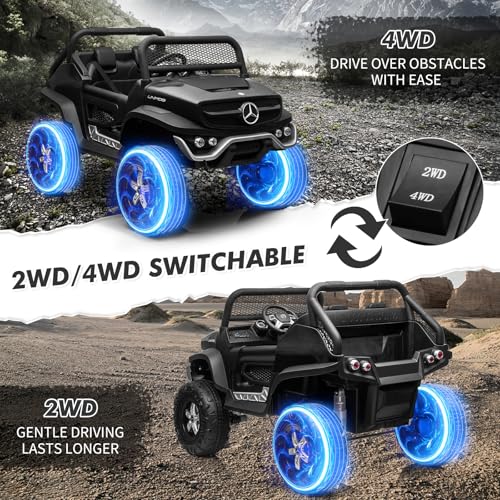 White 2 Seater 24V Battery Powered Ride On Truck W9215