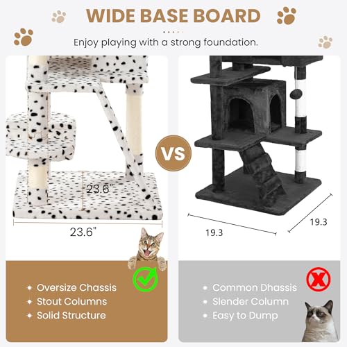 Grey Cat Tree with Sisal Scratching Posts S359073