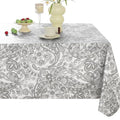Blue 60x120 Inch Waterproof PVC Tablecloth with Flannel Backing U852