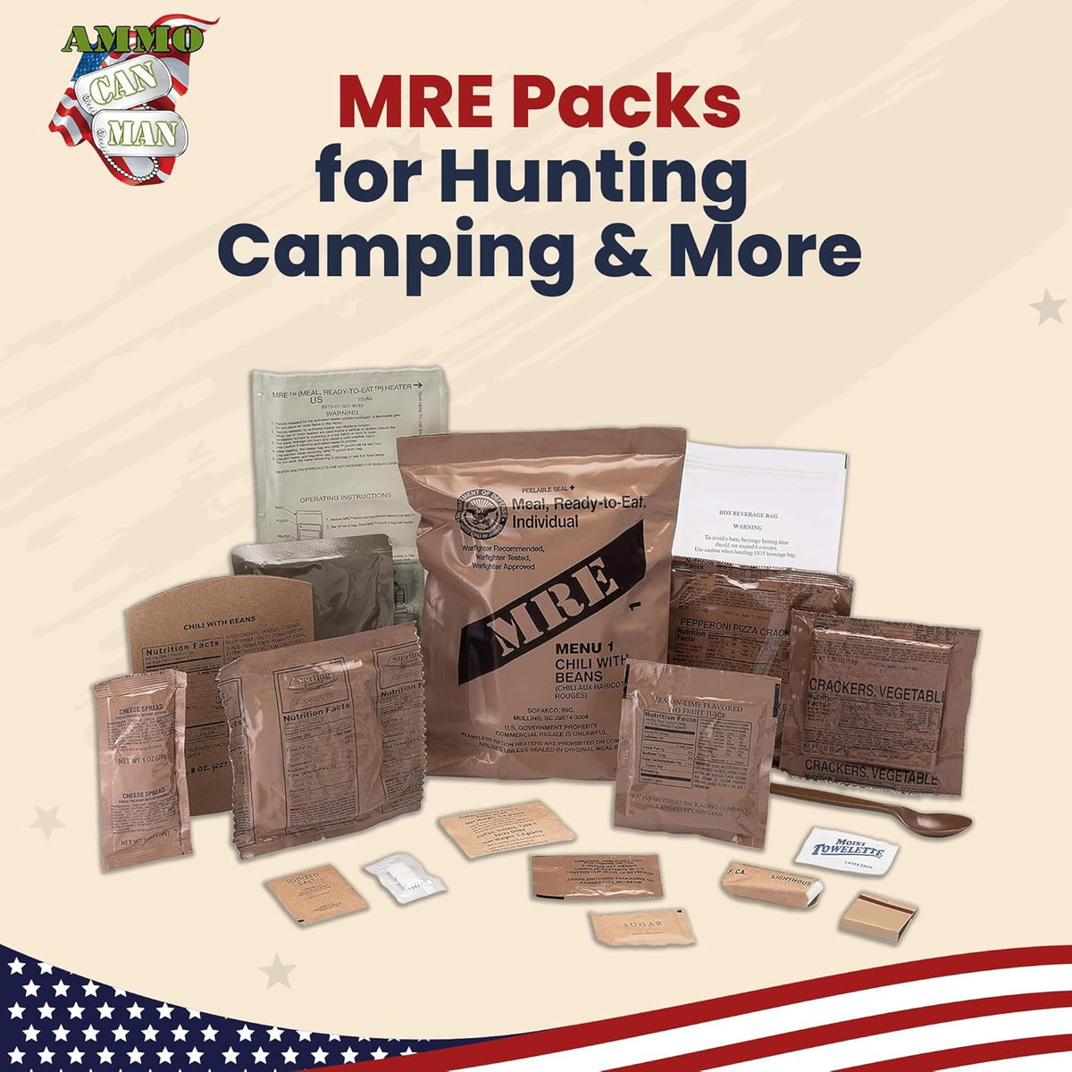 12ct US Military Surplus MRE Meals Ready to Eat U137446