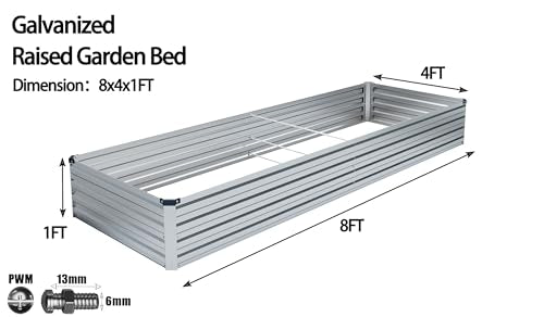 Galvanized Raised Garden Bed U366