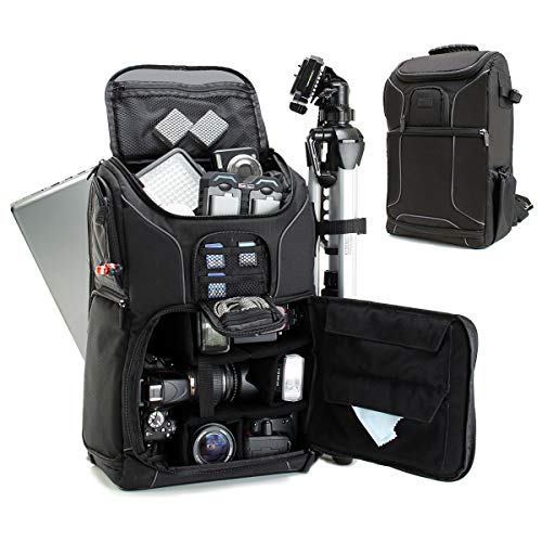 Green DSLR Camera Backpack with Laptop Compartment V492