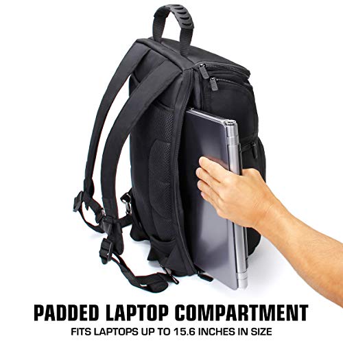 Green DSLR Camera Backpack with Laptop Compartment V492