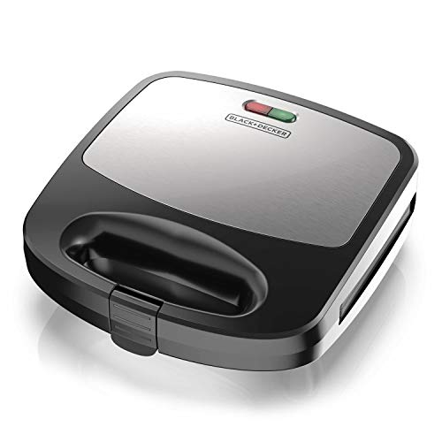 3-in-1 Waffle Iron, Grill and Sandwich Press, Non-Stick Removable Plates P69092