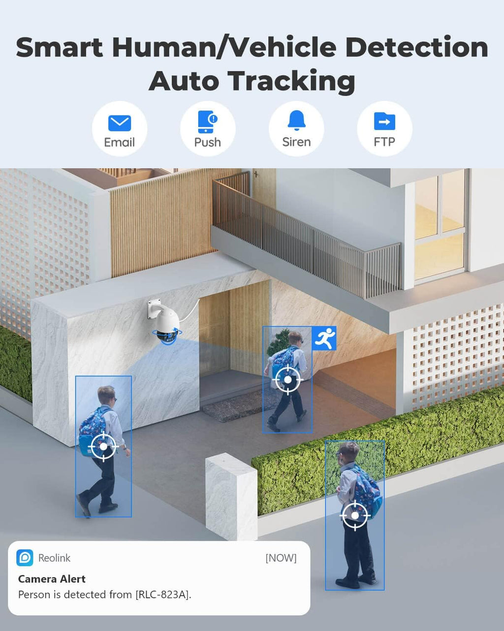 4K PTZ Outdoor Camera with 5X Optical Zoom Auto Tracking S3466
