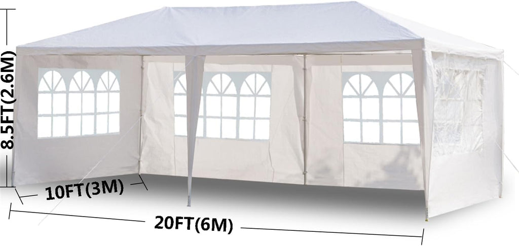 10'x20' Outdoor Canopy Tent with Sidewalls E46600