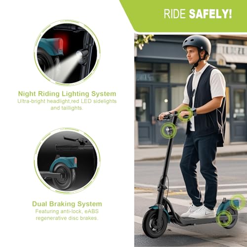 500W Motor 19 Mph 21 Miles 10" Tires Foldable Electric Scooter U633