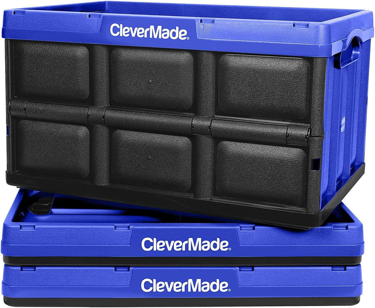 62L Collapsible Storage Bins (3 Pack) with Lids H858