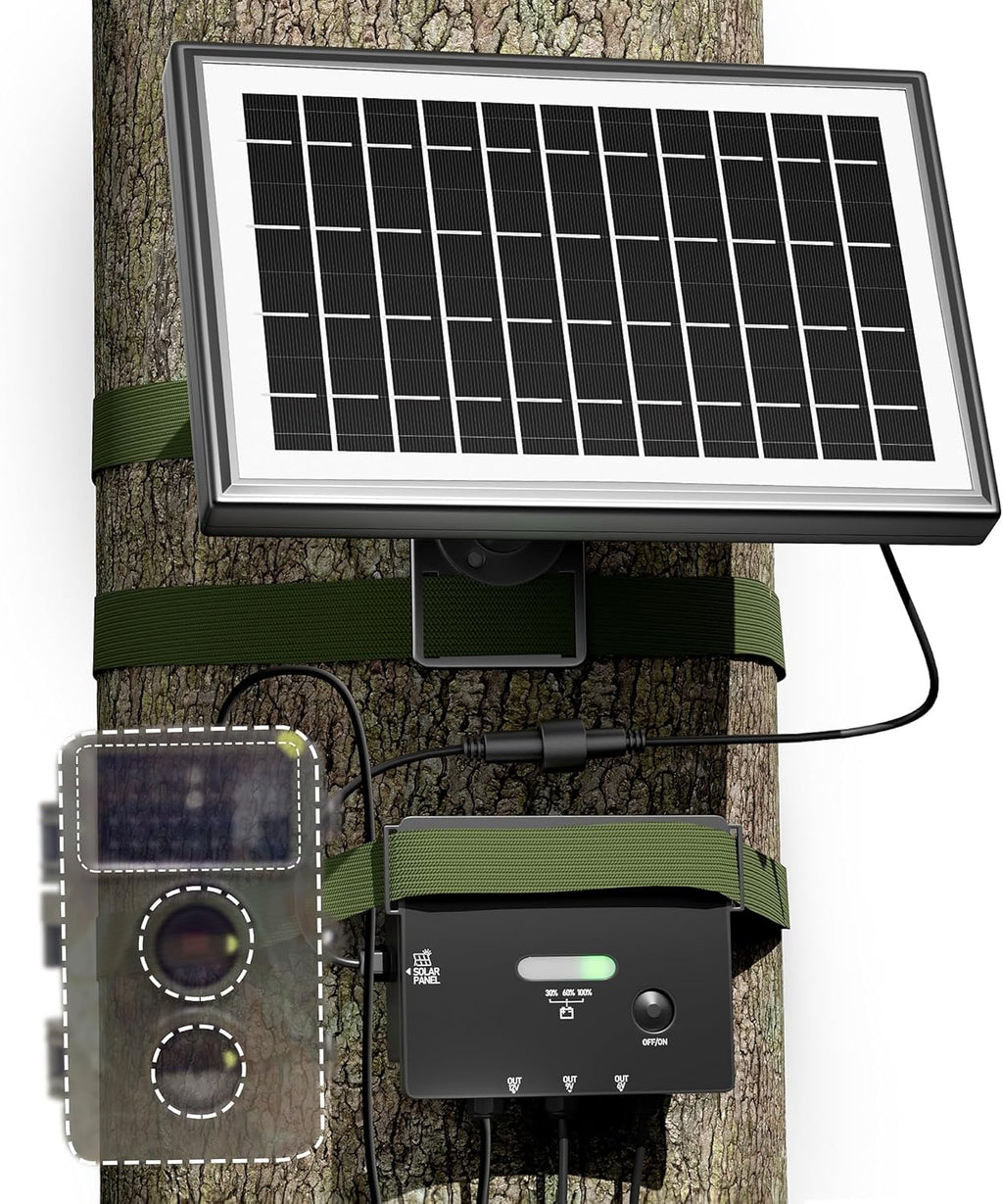 Solar Panel with 7500mA Battery, DC 6V/9V/12V Output P8367